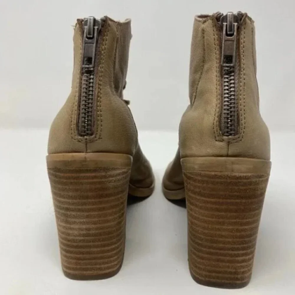 Steve Madden Leather Temptng Lace Up Ankle Boots - Size 7 - Picture 4 of 5
